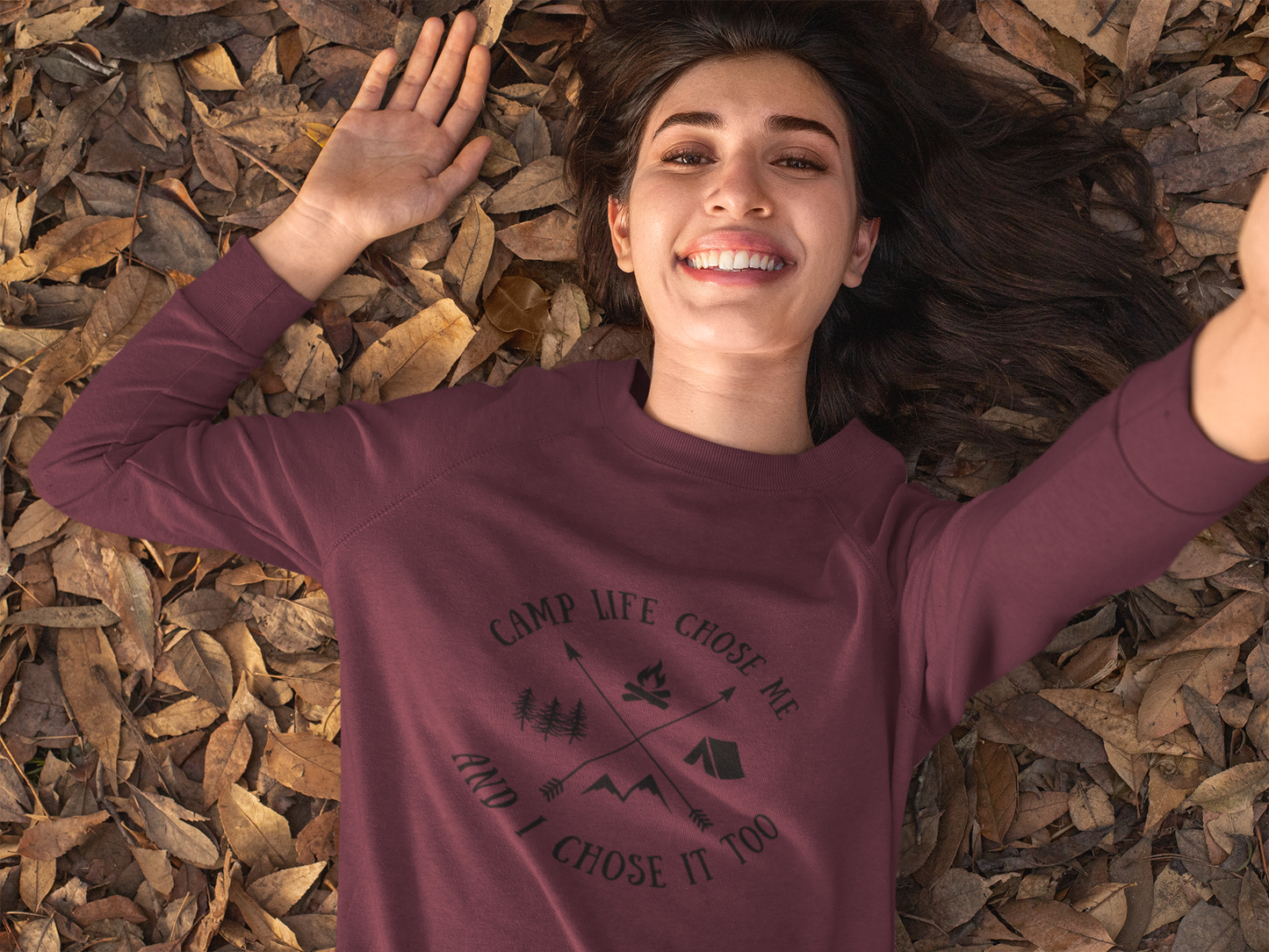 Camp Life Chose Me Camping Sweater