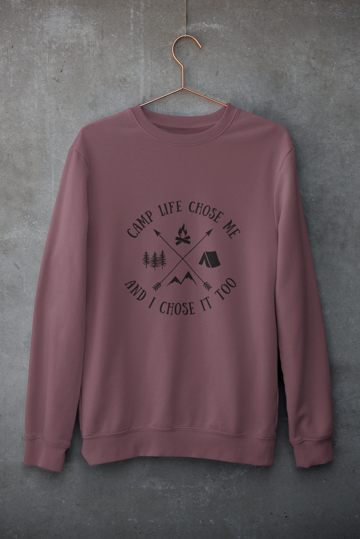 Camp Life Chose Me Camping Sweater