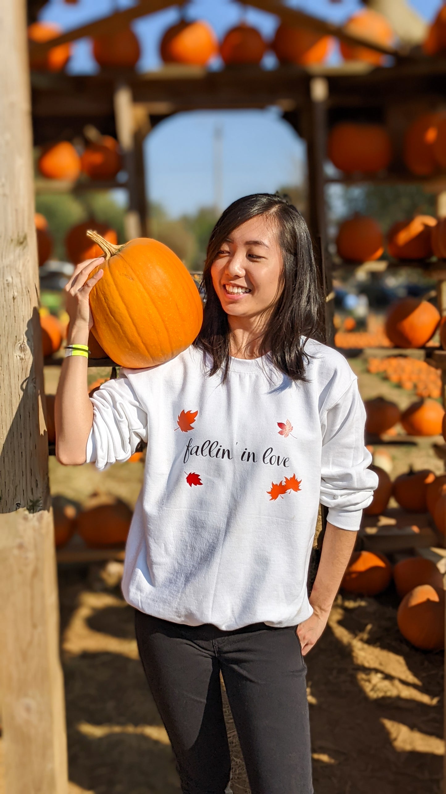 Fallin' in Love Crewneck Sweatshirt | Autumn sweater