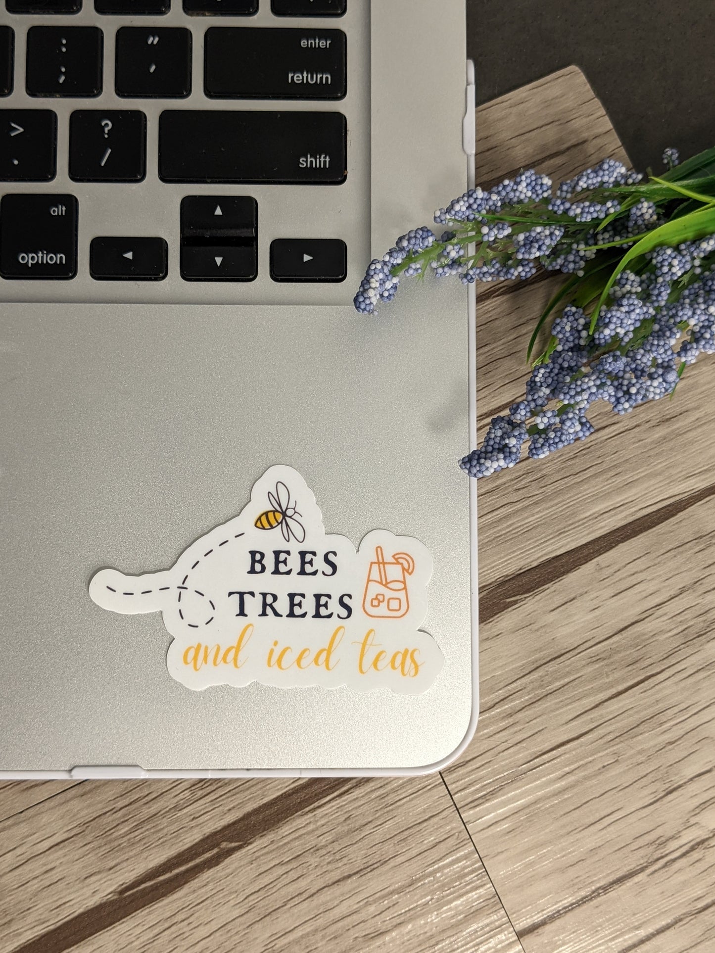 Bees Trees and Iced Teas Sticker