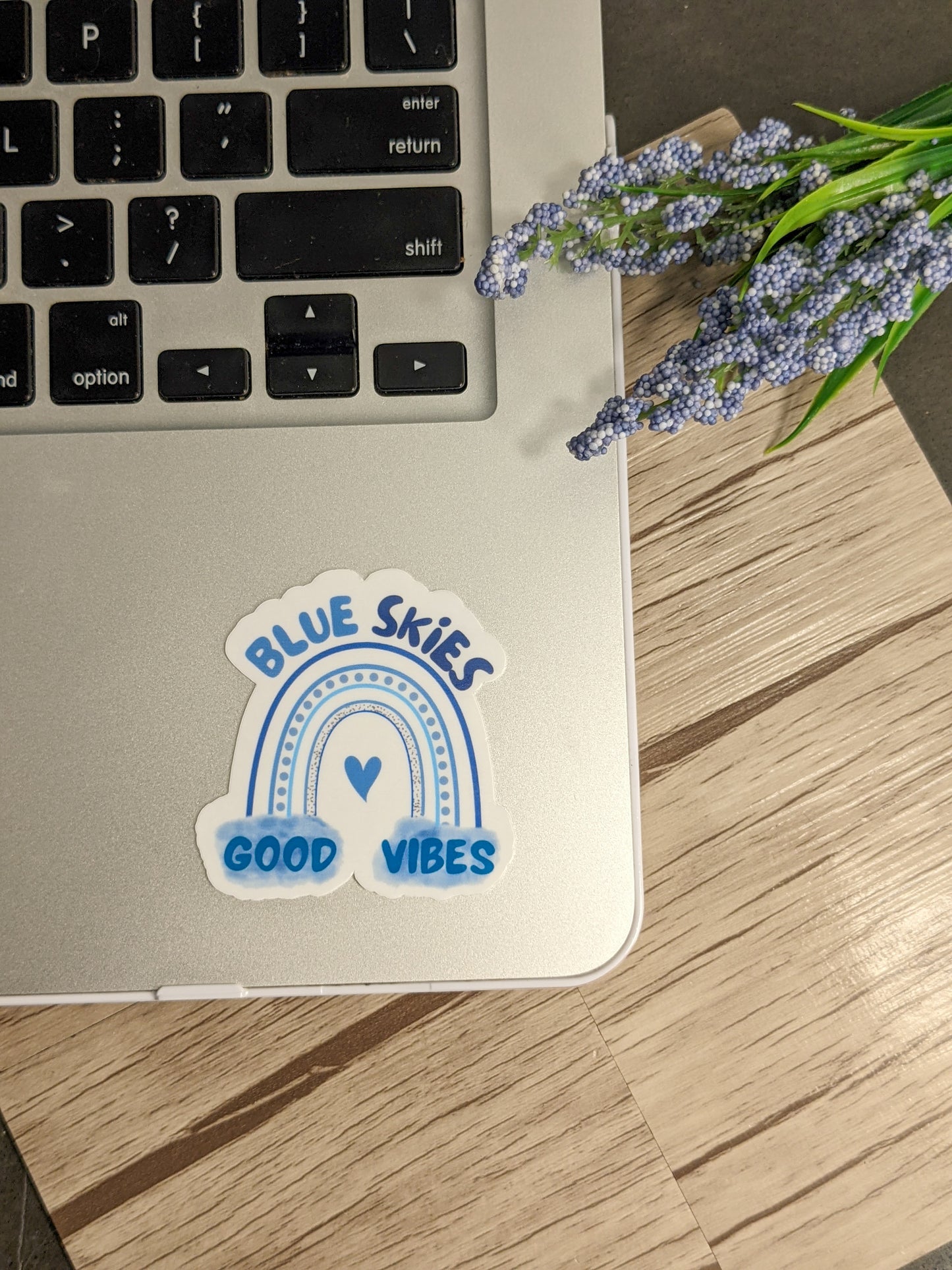 Blue Skies and Good Vibes Stickers